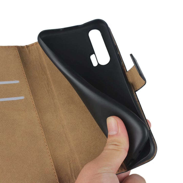 Leather Horizontal Flip Holster for Huawei Honor 20 Pro with Magnetic Clasp and Bracket and Card ...