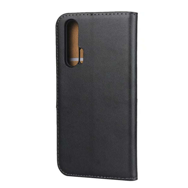 Leather Horizontal Flip Holster for Huawei Honor 20 Pro with Magnetic Clasp and Bracket and Card ...