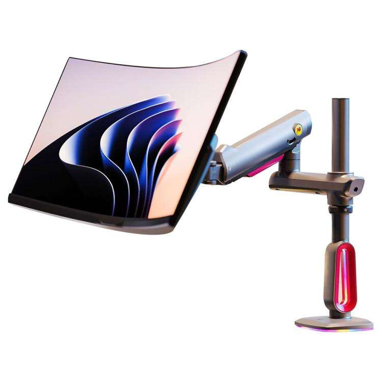 NORTH BAYOU L70 RGB Lighting Gaming Monitor Adjustable Arm Stand Curved Monitors Bracket