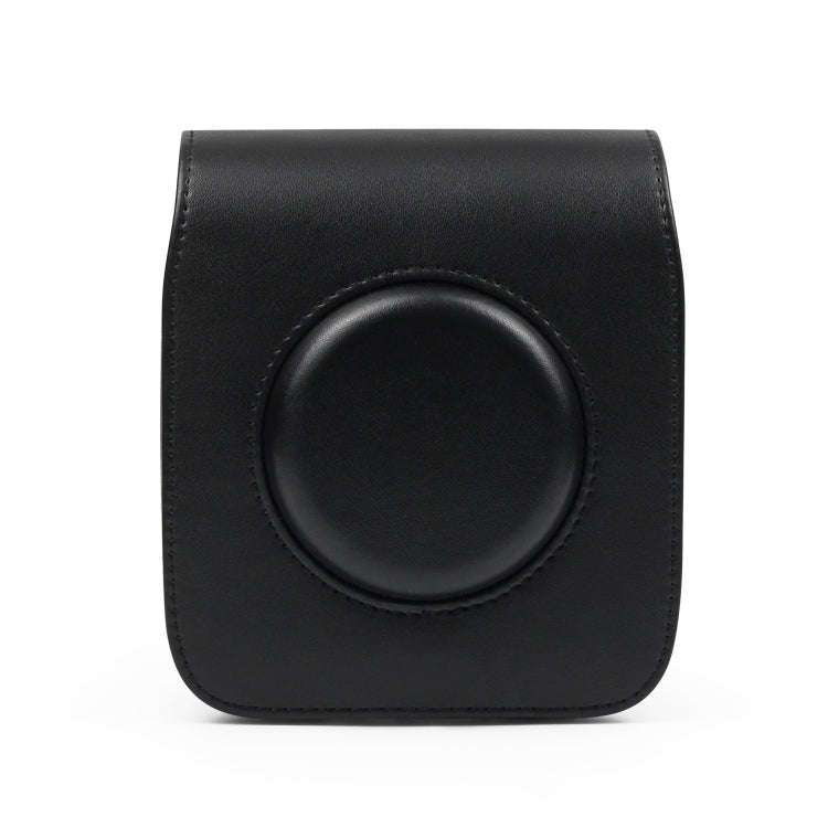 Full Body Camera PU Leather Case Bag with Strap for Fujifilm Instax Square SQ20(Black)