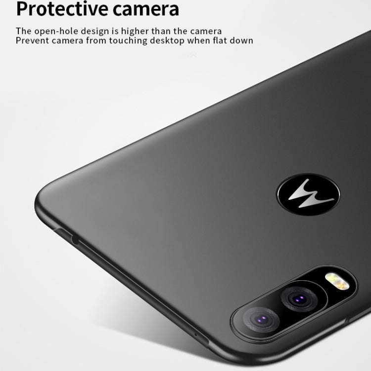 MOFI Frosted PC Ultra-thin Hard Case for Moto P40/One Vision(gold)