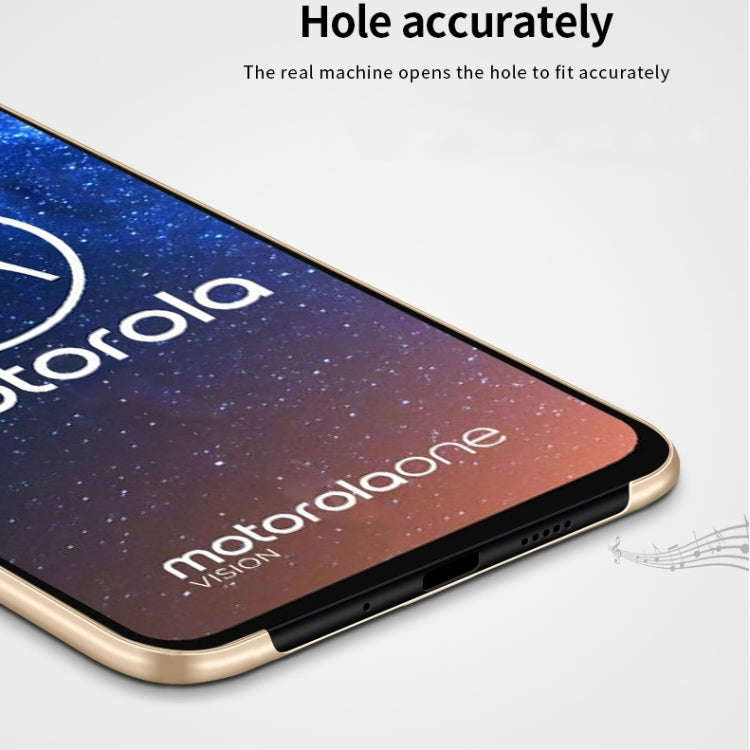 MOFI Frosted PC Ultra-thin Hard Case for Moto P40/One Vision(gold)