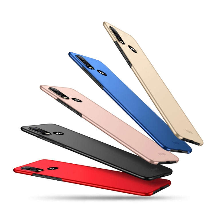 MOFI Frosted PC Ultra-thin Hard Case for Moto P40/One Vision(red)