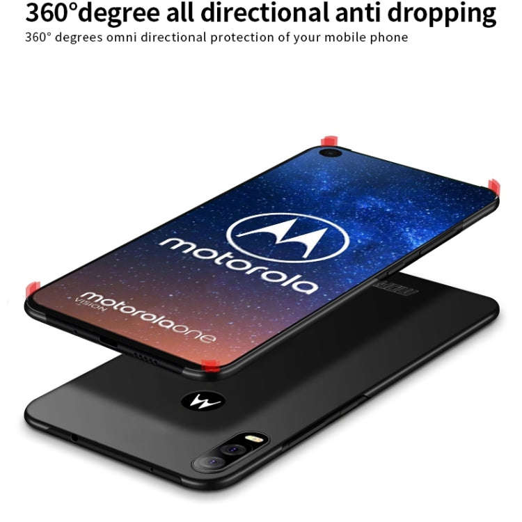 MOFI Frosted PC Ultra-thin Hard Case for Moto P40/One Vision(red)