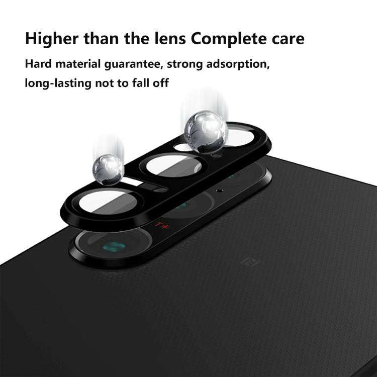 For Sony Xperia 1 VI Kalebol Eagle Eye One Piece Full-Coverage Metal Lens Ring Film(Black)