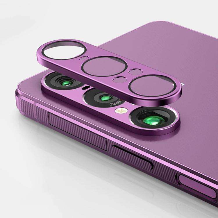For Sony Xperia 1 VII Kalebol Eagle Eye One Piece Full-Coverage Metal Lens Ring Film(Purple)