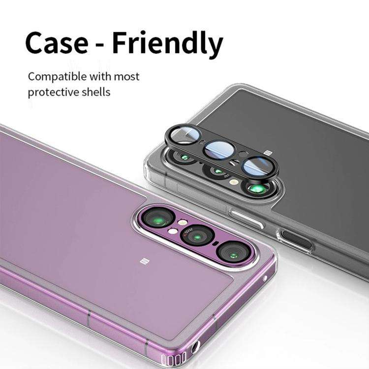 For Sony Xperia 1 VII Kalebol Eagle Eye One Piece Full-Coverage Metal Lens Ring Film(Purple)