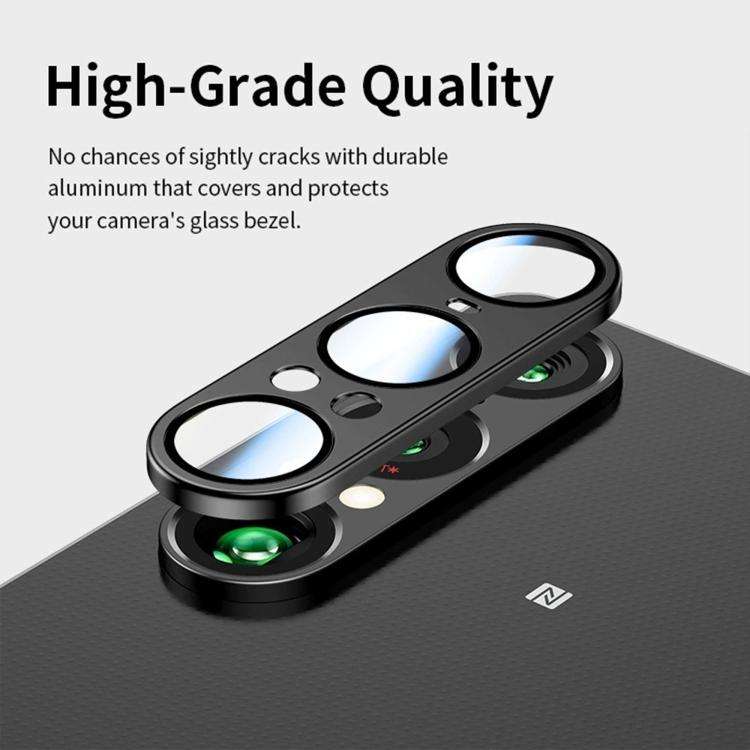 For Sony Xperia 1 VII Kalebol Eagle Eye One Piece Full-Coverage Metal Lens Ring Film(Black)