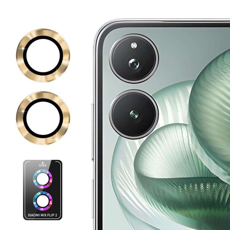 For Xiaomi Mix Flip 2 ENKAY Hat-Prince 9H Rear Camera Lens Aluminium Alloy Tempered Glass Film(Go...