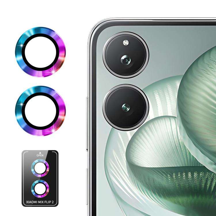 For Xiaomi Mix Flip 2 ENKAY Hat-Prince 9H Rear Camera Lens Aluminium Alloy Tempered Glass Film(Co...