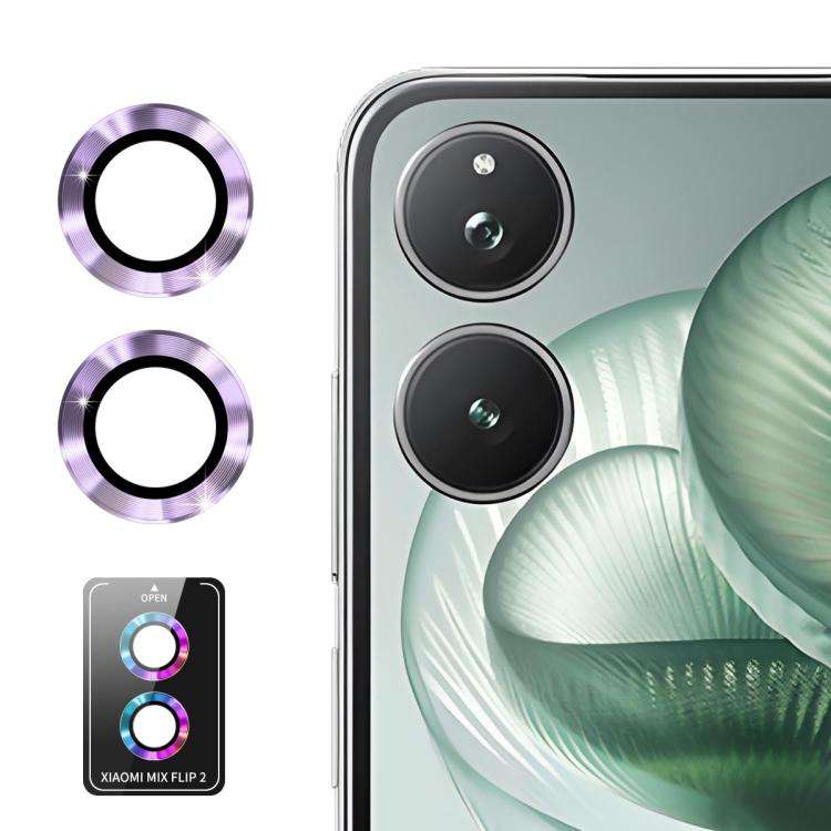 For Xiaomi Mix Flip 2 ENKAY Hat-Prince 9H Rear Camera Lens Aluminium Alloy Tempered Glass Film(Li...