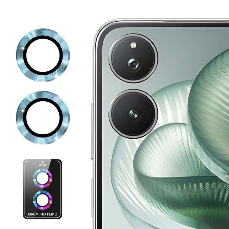 For Xiaomi Mix Flip 2 ENKAY Hat-Prince 9H Rear Camera Lens Aluminium Alloy Tempered Glass Film(Si...