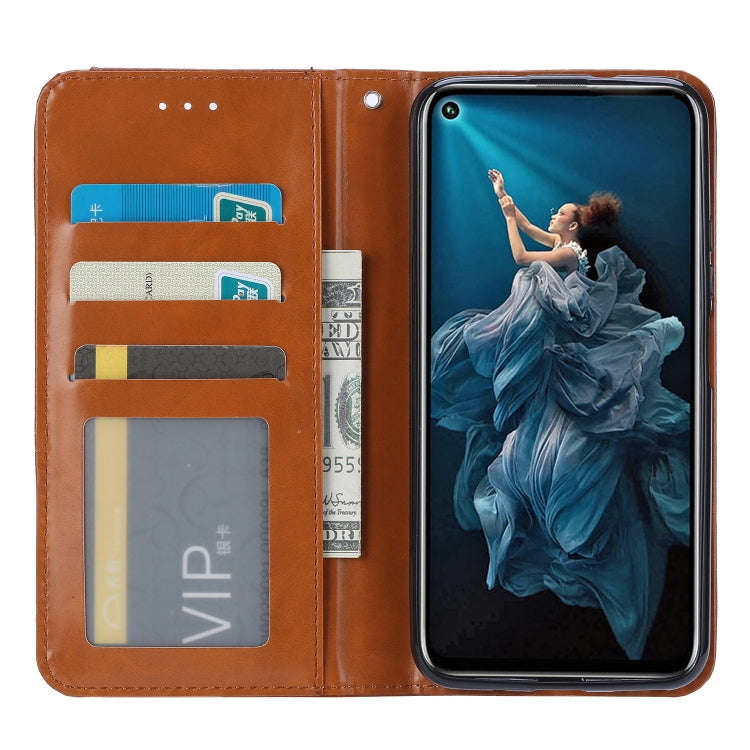 Knead Skin Texture Horizontal Flip Leather Case for Huawei Honor 20 Pro, with Photo Frame & Holde...