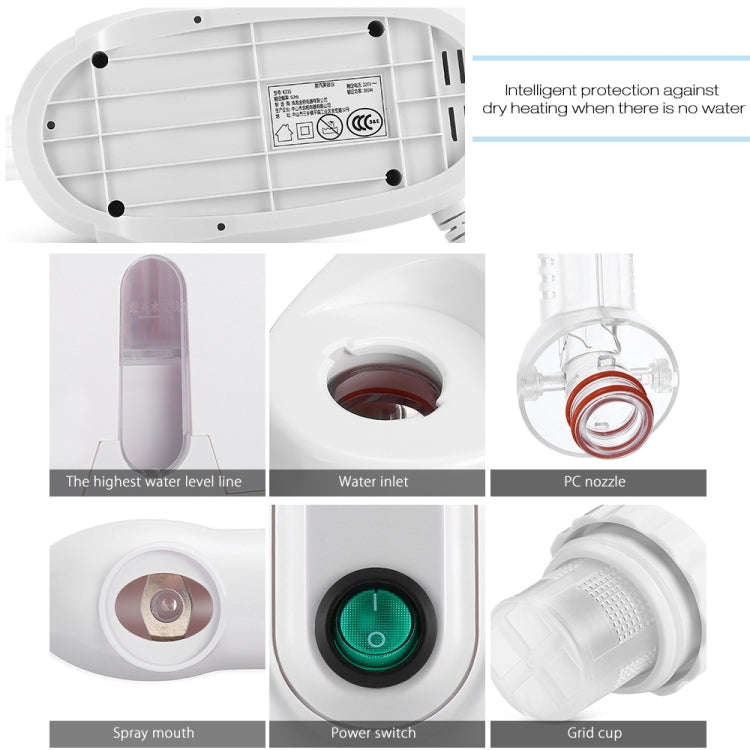 K-SKIN K33S Facial Steamer Machine Hot Mist Face Sprayer Nano Sprayer SPA Steaming Deep Clean Fac...