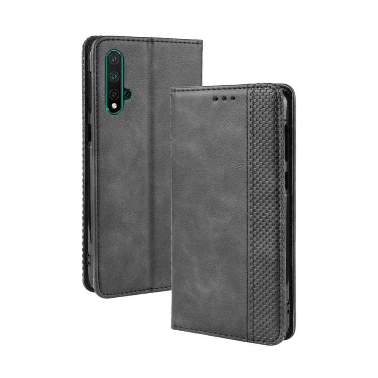 Magnetic Buckle Retro Crazy Horse Texture Horizontal Flip Leather Case for Huawei Nova 5 / Nova 5...