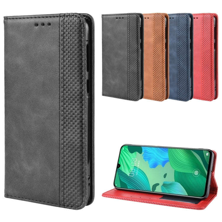 Magnetic Buckle Retro Crazy Horse Texture Horizontal Flip Leather Case for Huawei Nova 5 / Nova 5...