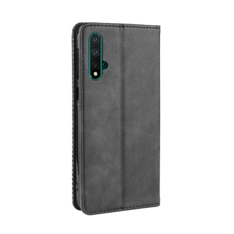 Magnetic Buckle Retro Crazy Horse Texture Horizontal Flip Leather Case for Huawei Nova 5 / Nova 5...