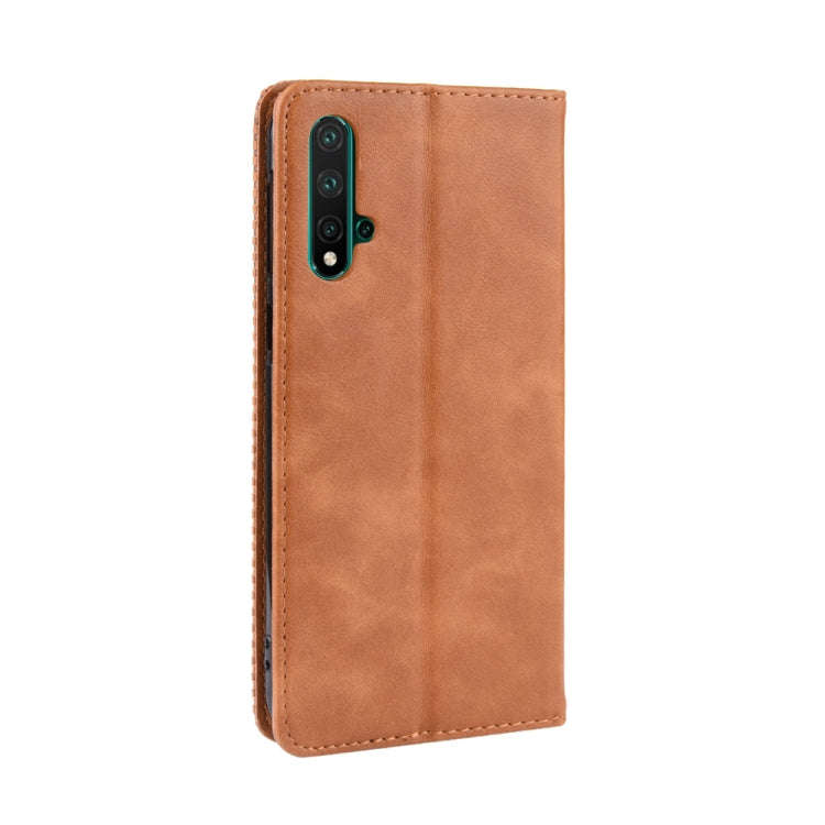 Magnetic Buckle Retro Crazy Horse Texture Horizontal Flip Leather Case for Huawei Nova 5 / Nova 5...
