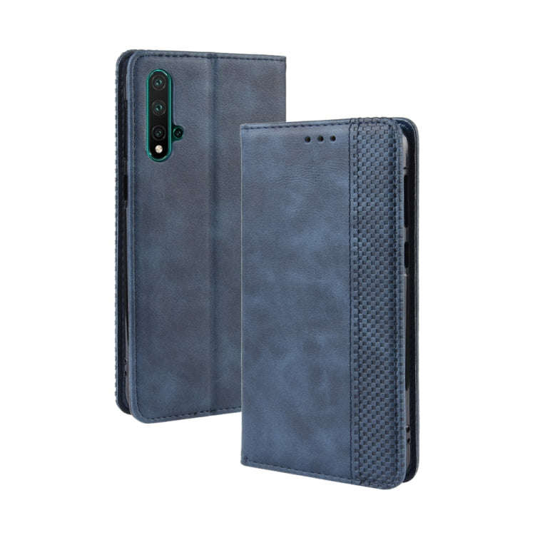 Magnetic Buckle Retro Crazy Horse Texture Horizontal Flip Leather Case for Huawei nova 5 / nova 5...