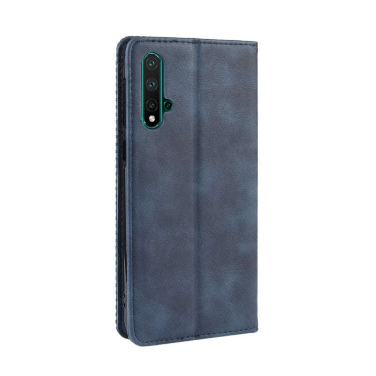 Magnetic Buckle Retro Crazy Horse Texture Horizontal Flip Leather Case for Huawei nova 5 / nova 5...