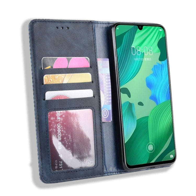Magnetic Buckle Retro Crazy Horse Texture Horizontal Flip Leather Case for Huawei nova 5 / nova 5...