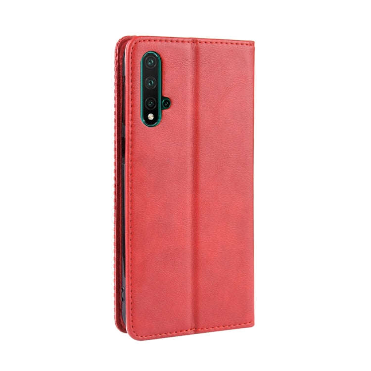 Magnetic Buckle Retro Crazy Horse Texture Horizontal Flip Leather Case for Huawei Nova 5 / Nova 5...