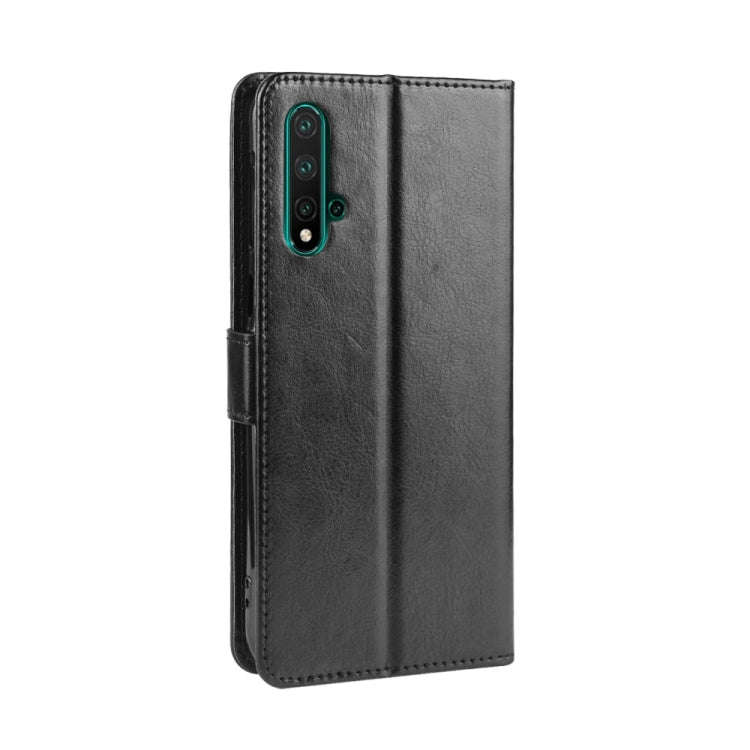 Retro Crazy Horse Texture Horizontal Flip Leather Case for Huawei Nova 5 /Nova 5 Pro , with Holde...