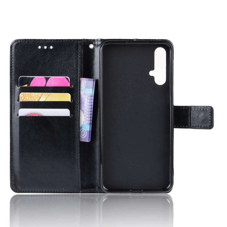 Retro Crazy Horse Texture Horizontal Flip Leather Case for Huawei Nova 5 /Nova 5 Pro , with Holde...