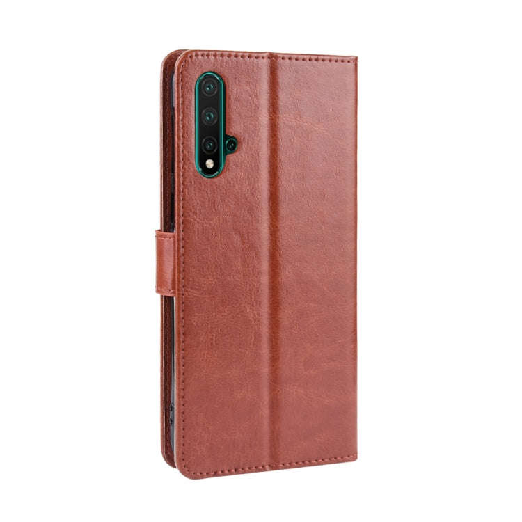 Retro Crazy Horse Texture Horizontal Flip Leather Case for Huawei Nova 5 /Nova 5 Pro , with Holde...
