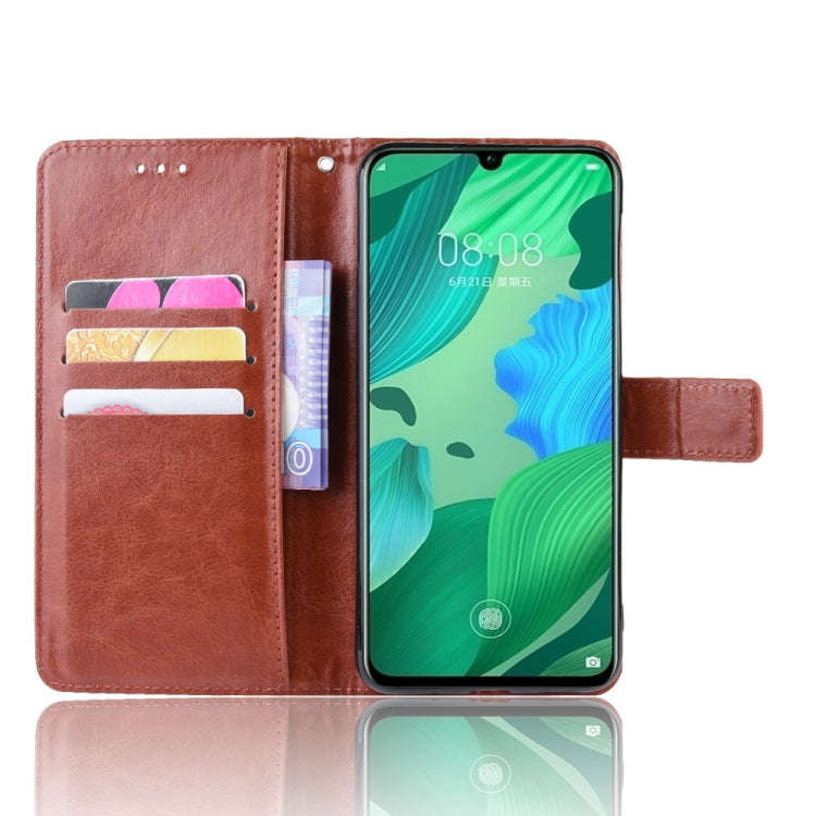 Retro Crazy Horse Texture Horizontal Flip Leather Case for Huawei Nova 5 /Nova 5 Pro , with Holde...
