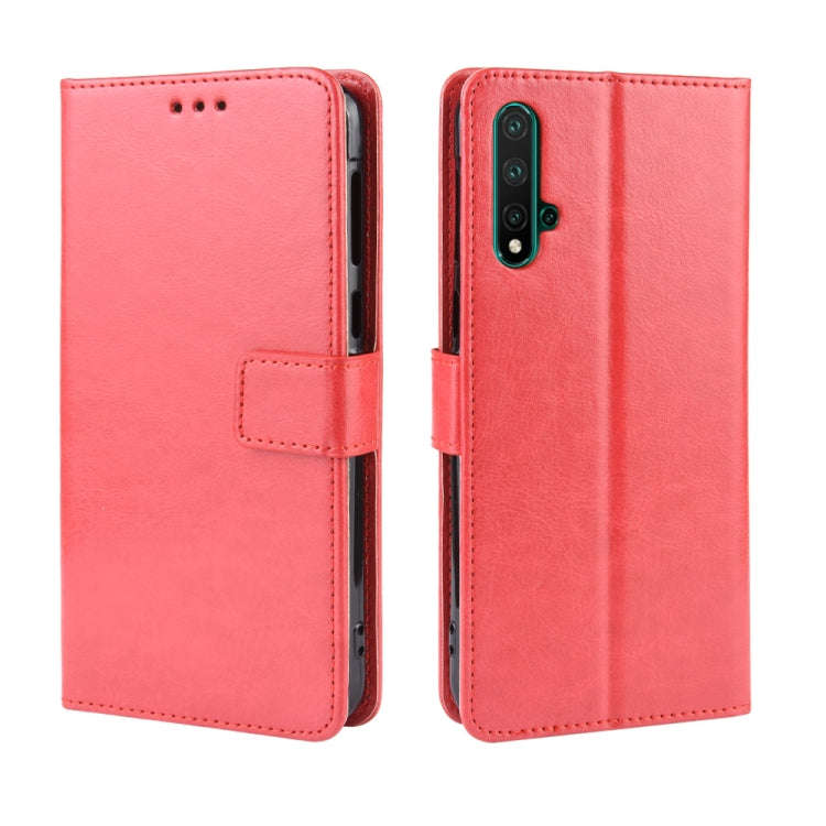 Retro Crazy Horse Texture Horizontal Flip Leather Case for Huawei Nova 5 /Nova 5 Pro , with Holde...