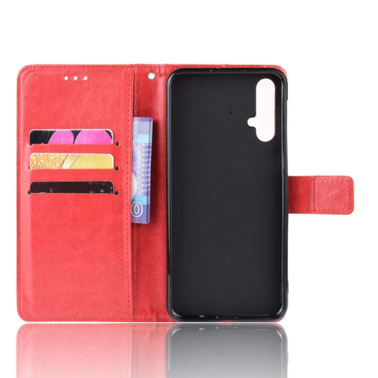 Retro Crazy Horse Texture Horizontal Flip Leather Case for Huawei Nova 5 /Nova 5 Pro , with Holde...