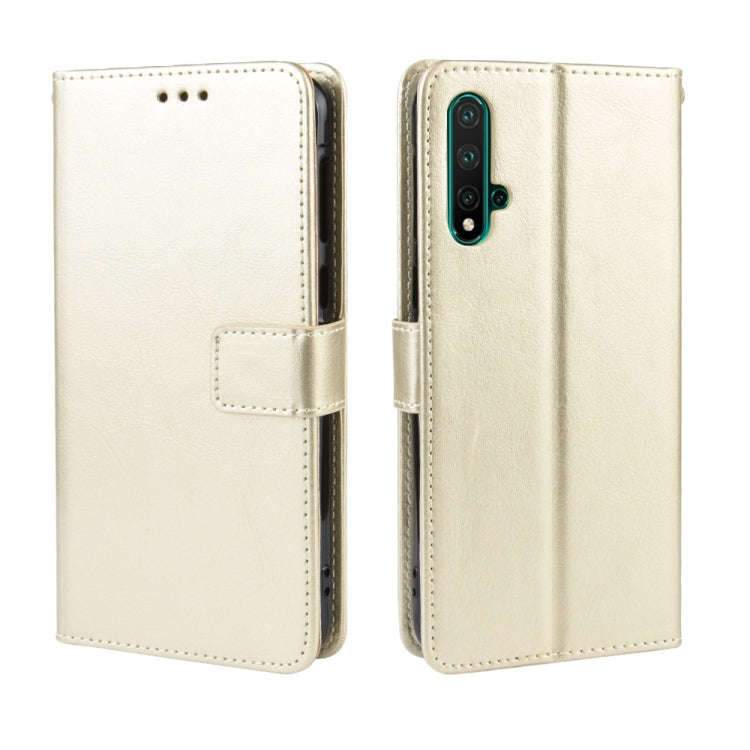 Retro Crazy Horse Texture Horizontal Flip Leather Case for Huawei Nova 5 /Nova 5 Pro , with Holde...