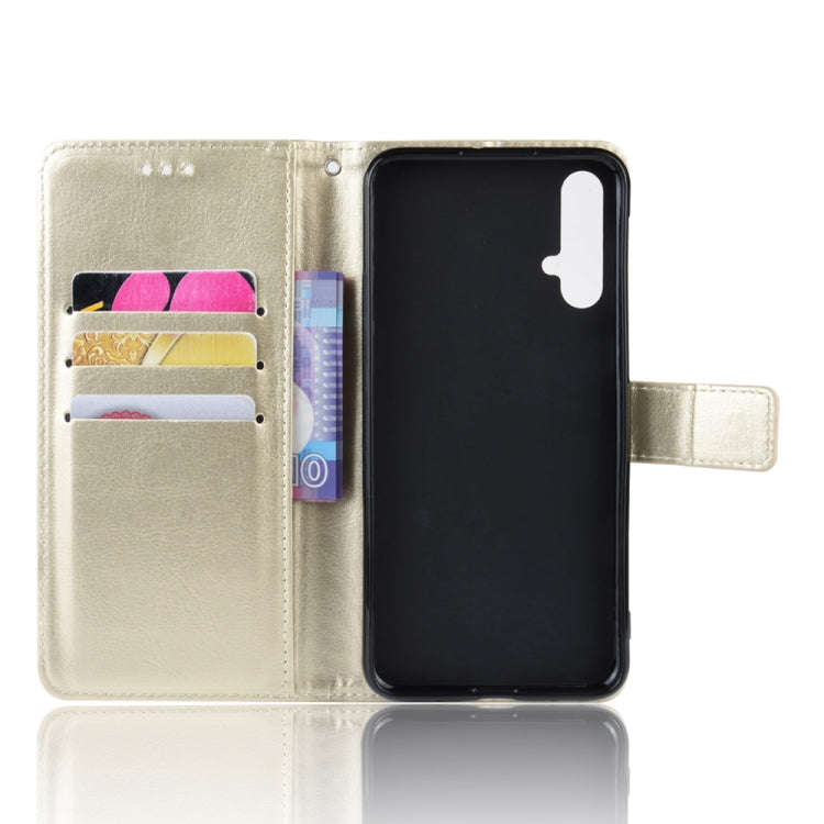 Retro Crazy Horse Texture Horizontal Flip Leather Case for Huawei Nova 5 /Nova 5 Pro , with Holde...