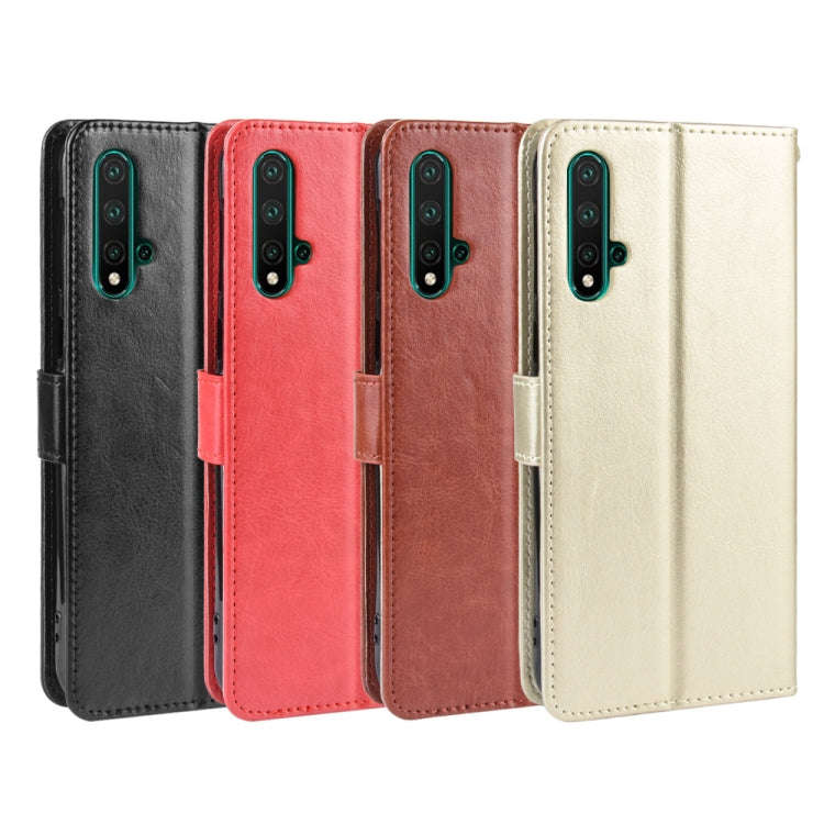 Retro Crazy Horse Texture Horizontal Flip Leather Case for Huawei Nova 5 /Nova 5 Pro , with Holde...