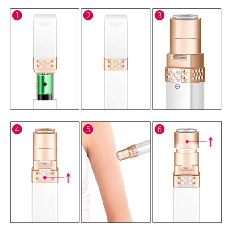 K-SKIN KD505 Portable Electric Epilator Painless Facial Body Hair Remover Trimmer Skin-Friendly 3...
