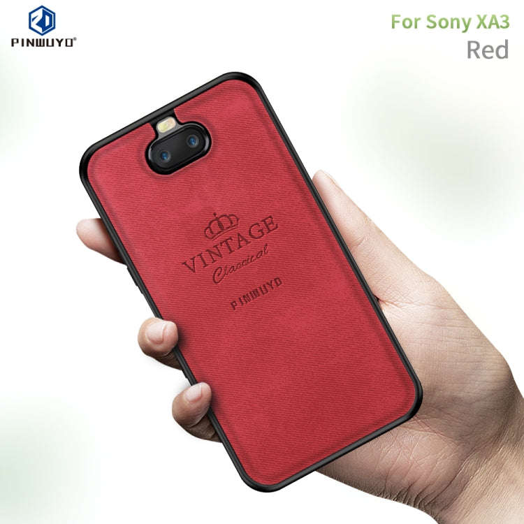 PINWUYO Shockproof Waterproof Full Coverage TPU + PU Cloth+Anti-shock Cotton Protective Case for ...