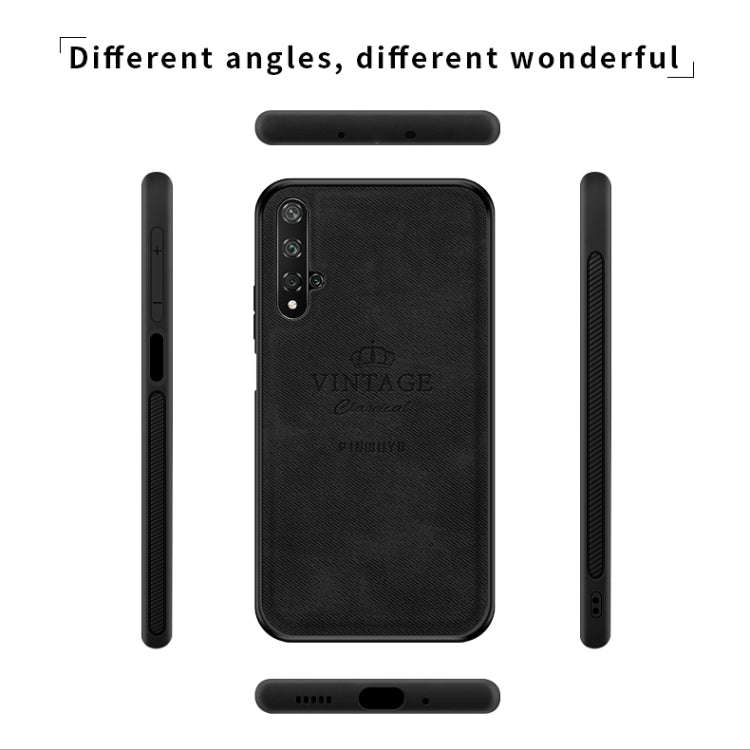PINWUYO Shockproof Waterproof Full Coverage PC + TPU + Skin Protective Case for Huawei Honor 20(B...