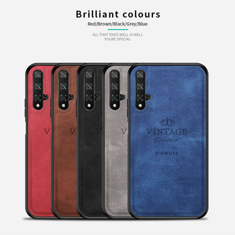 PINWUYO Shockproof Waterproof Full Coverage PC + TPU + Skin Protective Case for Huawei Honor 20(B...