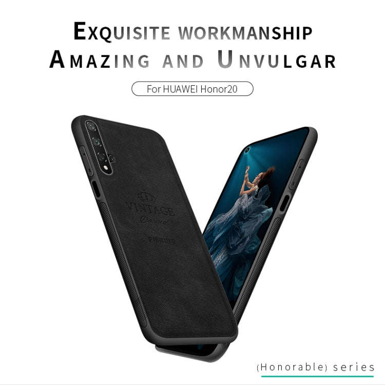 PINWUYO Shockproof Waterproof Full Coverage PC + TPU + Skin Protective Case for Huawei Honor 20(B...