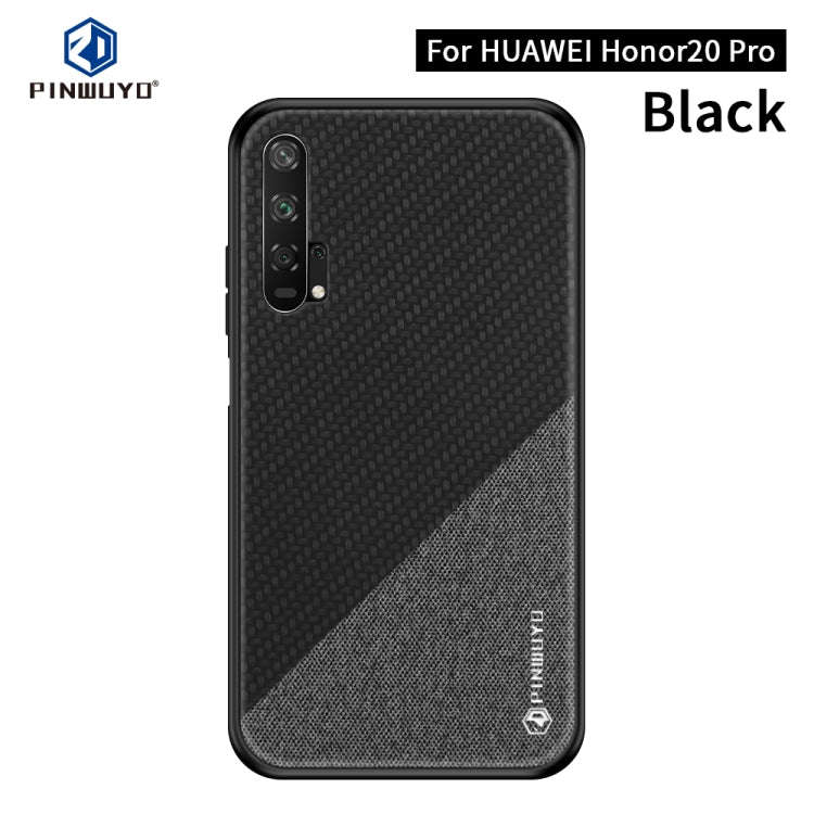 PINWUYO Honors Series Shockproof PC + TPU Protective Case for Huawei Honor 20 Pro(Blue)