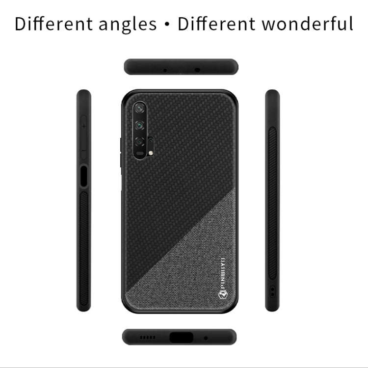 PINWUYO Honors Series Shockproof PC + TPU Protective Case for Huawei Honor 20 Pro(Blue)