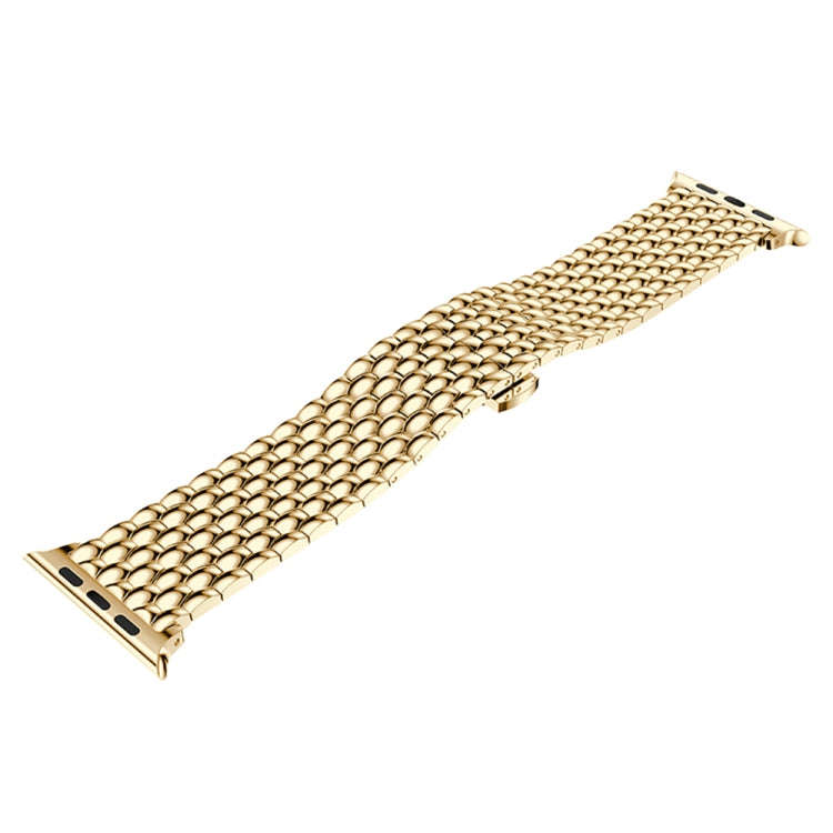 Dragon Grain Solid Stainless Steel Wrist Strap Watch Band for Apple Watch Series 3 & 2 & 1 42mm(G...