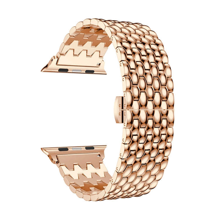 Dragon Grain Solid Stainless Steel Wrist Strap Watch Band for Apple Watch Series 3 & 2 & 1 42mm(R...