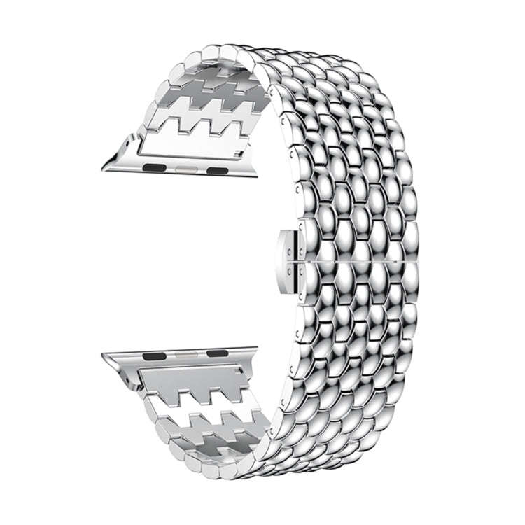 Dragon Grain Solid Stainless Steel Wrist Strap Watch Band for Apple Watch Series 3 & 2 & 1 42mm(S...