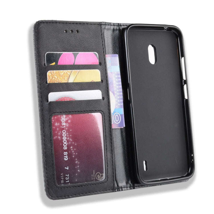 Magnetic Buckle Retro Crazy Horse Texture Horizontal Flip Leather Case for Nokia 2.2, with Holder...