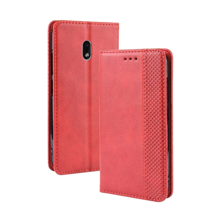 Magnetic Buckle Retro Crazy Horse Texture Horizontal Flip Leather Case for Nokia 2.2, with Holder...