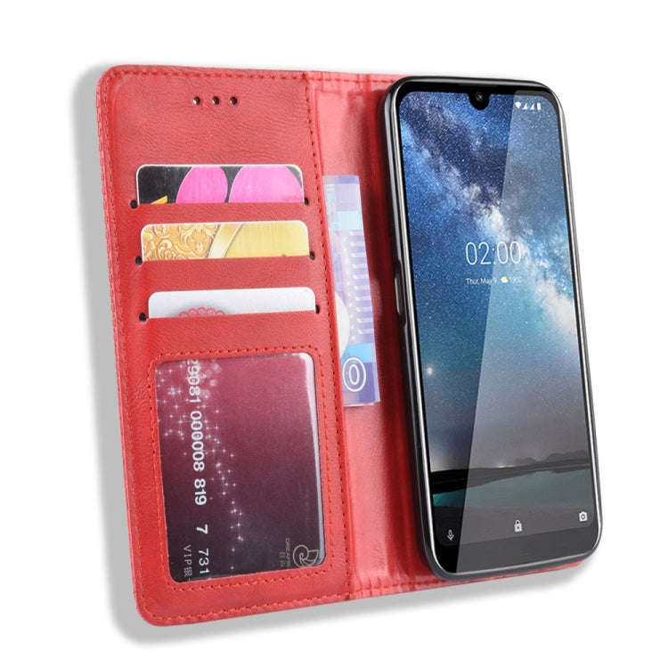 Magnetic Buckle Retro Crazy Horse Texture Horizontal Flip Leather Case for Nokia 2.2, with Holder...