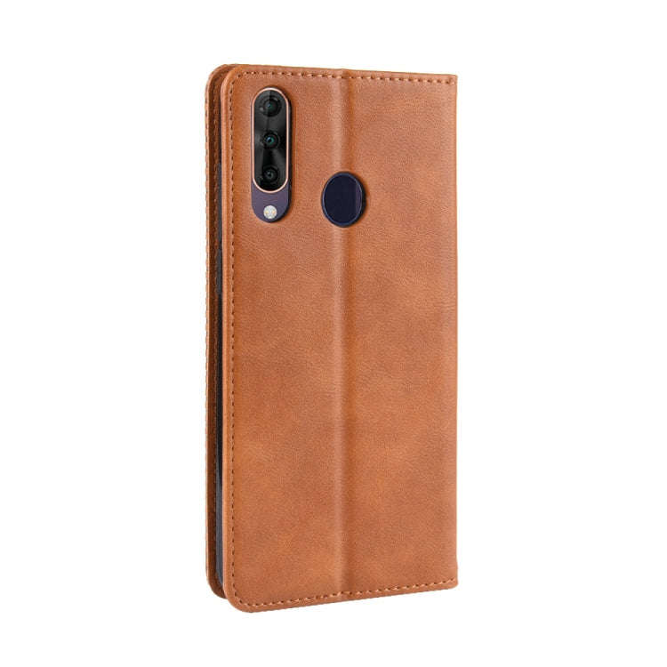 Magnetic Buckle Retro Crazy Horse Texture Horizontal Flip Leather Case for Wiko View3, with Holde...