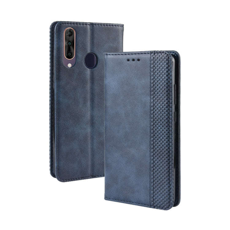 Magnetic Buckle Retro Crazy Horse Texture Horizontal Flip Leather Case for Wiko View3, with Holde...